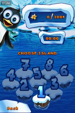 Image du menu du jeu Arctic Escape sur Nintendo DSi