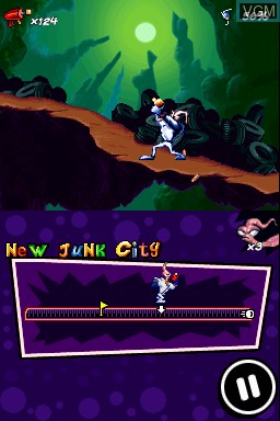 Image in-game du jeu Earthworm Jim sur Nintendo DSi