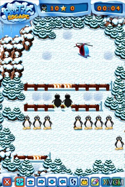 Image in-game du jeu Arctic Escape sur Nintendo DSi