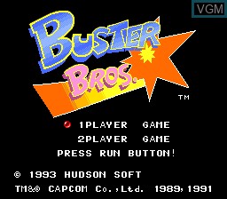 Image de l'ecran titre du jeu Buster Bros sur NEC PC Engine CD