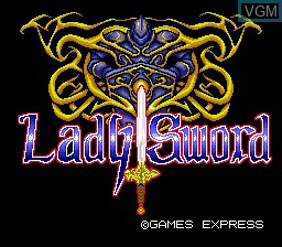Image de l'ecran titre du jeu Lady Sword - Ryakudatsusareta 10-nin no Otome sur NEC PC Engine