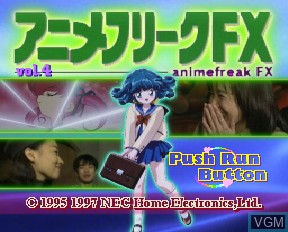 Image de l'ecran titre du jeu Anime Freak FX Volume 4 sur NEC PC-FX