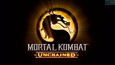 Image de l'ecran titre du jeu Mortal Kombat - Unchained sur Sony PSP