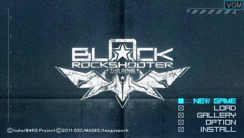 Image de l'ecran titre du jeu Black * Rock Shooter - The Game sur Sony PSP