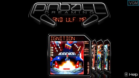 Image de l'ecran titre du jeu Pinball Dreams sur Sony PSP