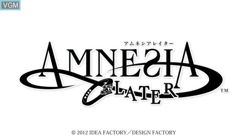 Image de l'ecran titre du jeu Amnesia - Later sur Sony PSP