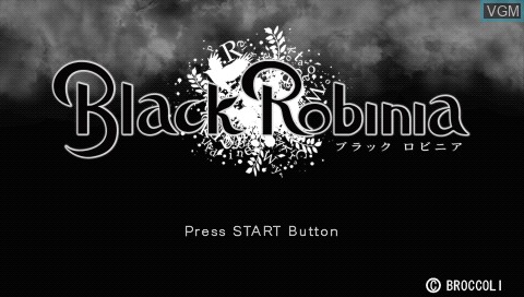 Image de l'ecran titre du jeu Black Robinia sur Sony PSP