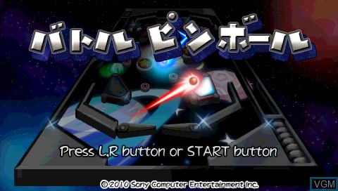 Image de l'ecran titre du jeu Pinball Duel sur Sony PSP