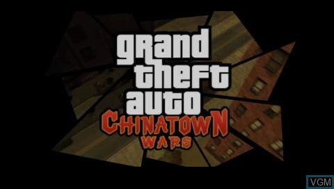 Image de l'ecran titre du jeu Grand Theft Auto - Chinatown Wars sur Sony PSP