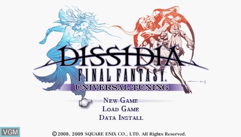 Image de l'ecran titre du jeu Dissidia - Final Fantasy - Universal Tuning sur Sony PSP