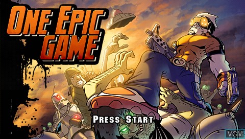 Image de l'ecran titre du jeu One Epic Game sur Sony PSP