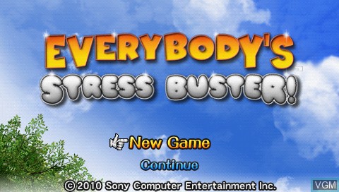 Image de l'ecran titre du jeu Everybody's Stress Buster - Red Pack sur Sony PSP