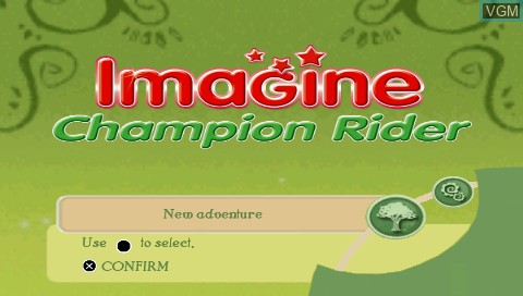 Image du menu du jeu Imagine Champion Rider sur Sony PSP