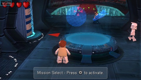 Image du menu du jeu LEGO Star Wars III - The Clone Wars sur Sony PSP