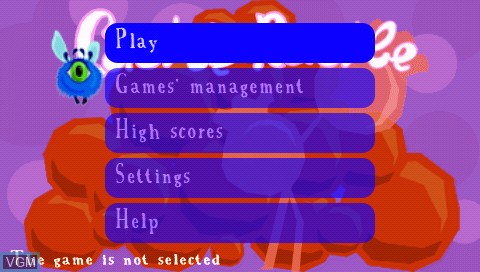 Image du menu du jeu Castle Rustle sur Sony PSP