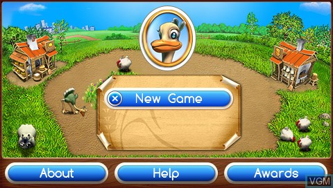 Image du menu du jeu Farm Frenzy 2 sur Sony PSP