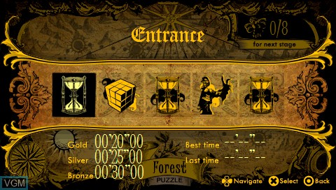 Image du menu du jeu Forest Puzzle sur Sony PSP