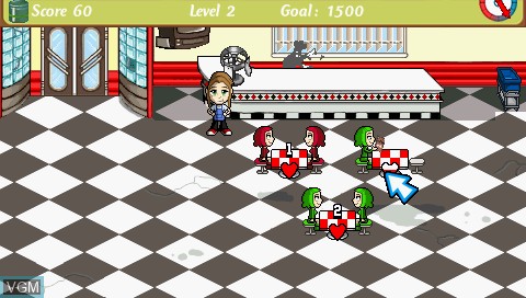 Image in-game du jeu Diner Dash sur Sony PSP