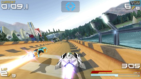 Image in-game du jeu Wipeout Pure sur Sony PSP