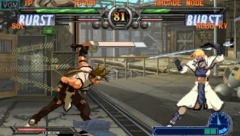 Image in-game du jeu Guilty Gear XX #Reload sur Sony PSP