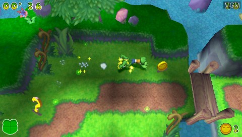 Image in-game du jeu Frogger Helmet Chaos sur Sony PSP