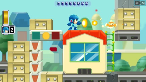 Image in-game du jeu Mega Man Powered Up sur Sony PSP