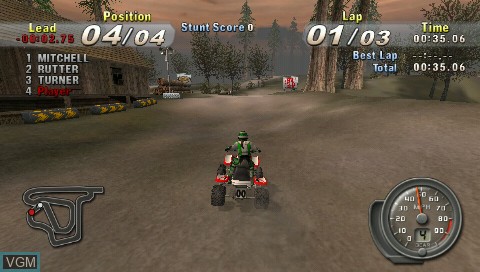 Image in-game du jeu ATV Offroad Fury - Blazin' Trails sur Sony PSP