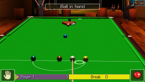 Image in-game du jeu World Snooker Challenge 2005 sur Sony PSP