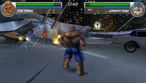 Image in-game du jeu Marvel Nemesis - Rise of the Imperfects sur Sony PSP