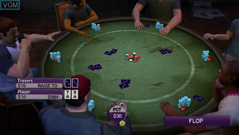 Image in-game du jeu World Championship Poker 2 - Featuring Howard Lederer sur Sony PSP