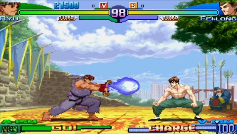 Image in-game du jeu Street Fighter Alpha 3 MAX sur Sony PSP