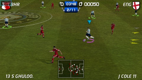 Image in-game du jeu World Tour Soccer 2 sur Sony PSP