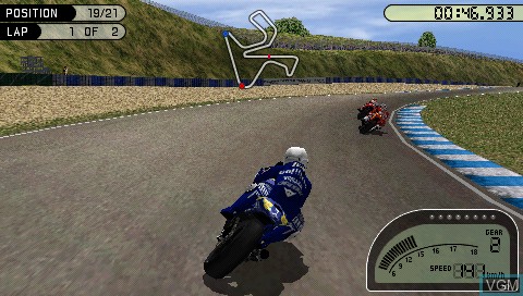 Image in-game du jeu MotoGP sur Sony PSP