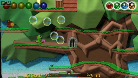 Image in-game du jeu Bubble Bobble Evolution sur Sony PSP
