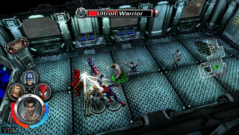 Image in-game du jeu Marvel - Ultimate Alliance sur Sony PSP