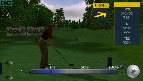 Image in-game du jeu ProStroke Golf - World Tour 2007 sur Sony PSP