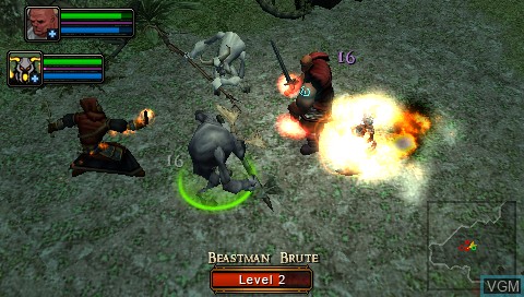 Image in-game du jeu Dungeon Siege - Throne of Agony sur Sony PSP