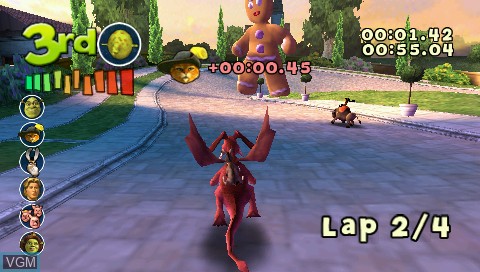 Image in-game du jeu Shrek Smash n' Crash Racing sur Sony PSP