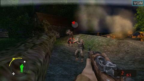Image in-game du jeu Brothers in Arms - D-Day sur Sony PSP