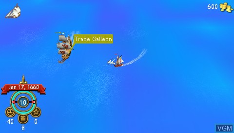 Image in-game du jeu Sid Meier's Pirates! sur Sony PSP