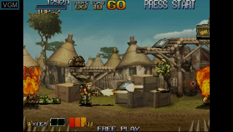 Image in-game du jeu Metal Slug Anthology sur Sony PSP