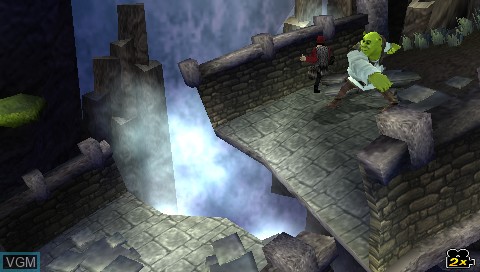 Image in-game du jeu Shrek the Third sur Sony PSP