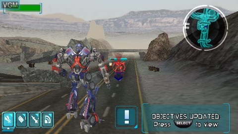 Image in-game du jeu Transformers - The Game sur Sony PSP
