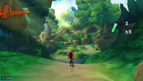 Image in-game du jeu Crash of the Titans sur Sony PSP