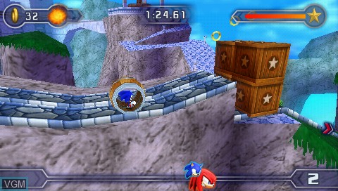 Image in-game du jeu Sonic Rivals 2 sur Sony PSP