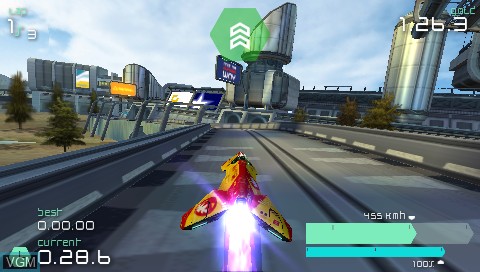 Image in-game du jeu Wipeout Pulse sur Sony PSP