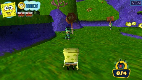 Image in-game du jeu SpongeBob's Truth or Square sur Sony PSP