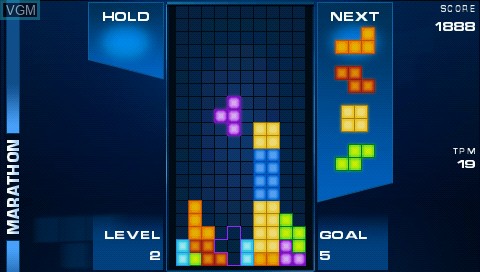 Image in-game du jeu Tetris sur Sony PSP