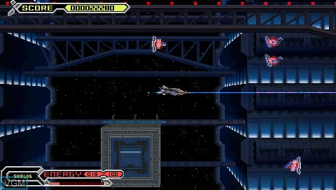 Image in-game du jeu Thexder NEO sur Sony PSP