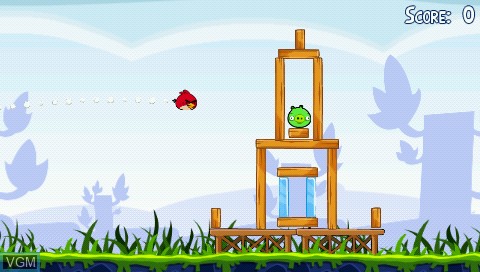 Image in-game du jeu Angry Birds sur Sony PSP